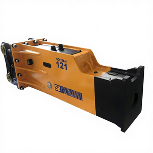 Casseur hydraulique SOOSAN SB121, type silencieux, marteau pour roche et béton, avec burins de 165 mm, garantie d'un an, accessoires pour excavatrices - Product Image 1