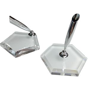 Portapenne in Acrilico <span class=keywords><strong>Trasparente</strong></span> per Scrivania - Product Image 1