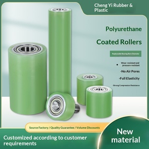 <span class=keywords><strong>Roller</strong></span> Karet Berlapis Poliuretan dengan Bantalan Ganda Tanpa Tenaga, Tahan Aus, Model Karet <span class=keywords><strong>Roller</strong></span> Kustom 15/20/25, Cina Daratan - Product Image 5