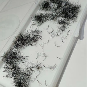 NQ 2025 Extensiones de Pestañas Individuales Naturales Suaves de Alta Calidad al por Mayor, Pestañas de Pelo Sintético en Abanico, Naturales, Largas y Personalizadas - Product Image 1