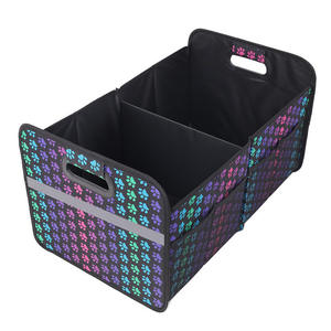 Boîte de rangement pour véhicule pliable en polyester imperméable et léger de grande capacité avec fermeture à velcro - Product Image 6