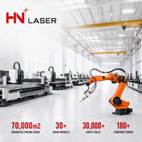 Peralatan Pengelasan Laser Robotik 6 Sumbu 3000W HN-2100RW Jangkauan Lengan 2.1m Beban 50kg Pengumpan Kawat Otomatis