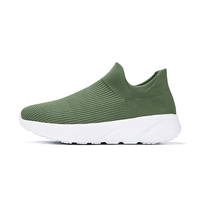 Chaussures décontractées à enfiler, légères et respirantes, avec empeigne en maille extensible, confortables pour la marche quotidienne