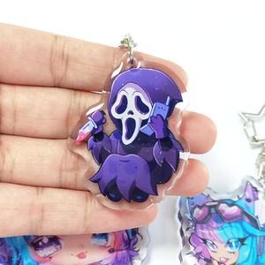 KUIEN Porte-clés personnalisé avec impression de dessin animé, en acrylique époxy brillant, tendance de la mode, cadeau promotionnel - Product Image 4