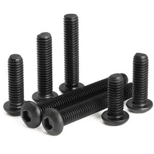 18-8ステンレススチール1/4-20メトリックUnc X 3/8パンヘッドネジ丸ボタンソケット六角キャップボルトクラス10.9 & 12.9 - Product Image 5