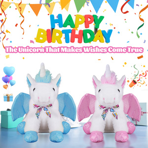 Jouets électriques en peluche super doux <span class=keywords><strong>Licorne</strong></span> <span class=keywords><strong>blanche</strong></span> en peluche Jouet en peluche <span class=keywords><strong>licorne</strong></span> mignon chantant - Product Image 4