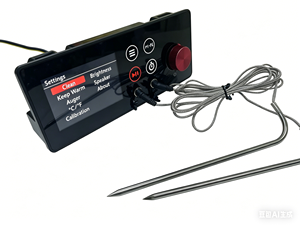 ตัวควบคุมเตาบาร์บีคิวไฟฟ้าแบบดิจิทัล พร้อมหัววัดอุณหภูมิอาหารคู่, จอ LCD และการเชื่อมต่อแอปพลิเคชัน - Product Image 3