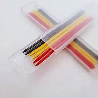 Crayon de charpentier pour la construction, crayons mécaniques - Corps en plastique, mine colorée, meilleurs outils de marquage pour charpentiers, dessin et traçage