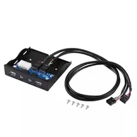 9핀 USB 2.0 허브 마이크 이어폰 어댑터 전면 패널 플로피 디스크 FDD 디스크 드라이브 HD 오디오 마더보드 컨버터