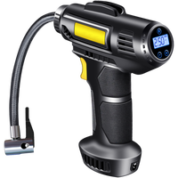 Compresseur d'air numérique WZAUTO, gonfleur électrique portable avec cordon, pour pneus de voiture et de moto, pompe de gonflage des pneus