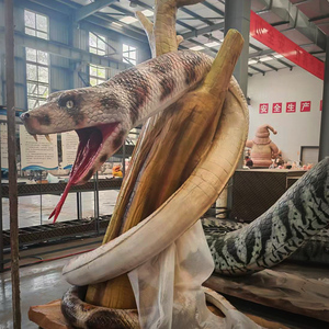 Modèle de serpent réaliste en silicone et métal pour <span class=keywords><strong>parc</strong></span> <span class=keywords><strong>zoologique</strong></span>, animatronique, pour usage éducatif en jardin - Product Image 6