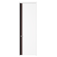 Porte intérieure en bois au prix d'usine, design moderne, portes en bois mélaminé, porte en MDF mélaminé pour chambre à coucher