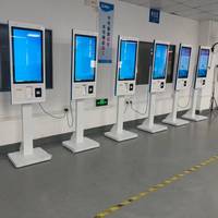 Kiosque de commande automatique sur pied IBoard avec scanner QR et imprimante