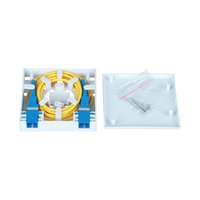 Boîtier de terminaison de distribution de fibres optiques FTTH 2 ports SC/LC Apc/Upc Roseta Fibra Optica Mini ODF Faceplates Box