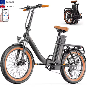 ONESPORT-Vélo Électrique Pliant Hybride de 250W, 48V, 7 Vitesses, 20x3.0 Pouces, Cadre en Acier pour Femmes, Entrepôt Européen - Product Image 2