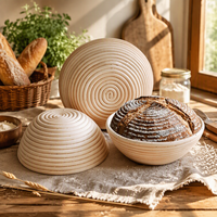 Panier à pain en rotin de qualité supérieure, fait main, en osier, pour boulangerie, en matériau naturel, avec doublure personnalisée