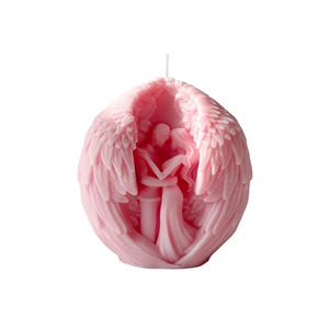 Figurine de couple en forme d'aile d'ange, bougie parfumée, bougie en cire d'aromathérapie coulée à la main, pour cadeau de mariage - Product Image 5