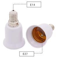 Blanc E14 à E27 Led éclairage support de lampe convertisseur vis ampoule douille adaptateur Led économie lumière halogène lampe Bases 3a 220v