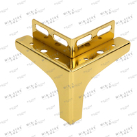 WINSTAR Langlebige Qualität Y-Form Möbel Beine Dreieck Schrank Füße Gold Chrom Schwarz Sofa Bein mit Platte