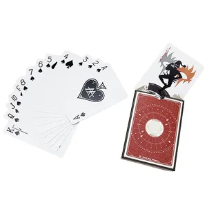 Custom printed water proof playing cards good quality luxury poker deck game play 100% plastic pvc playing card