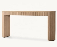 Console de couloir en bois de luxe de haute qualité, table console en chêne massif, meubles de salon