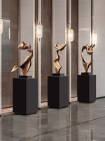 Sculpture Abstraite Moderne en Fibre de Verre pour la Décoration de la Maison, Hall d'Hôtel, Sol, Villa, Salon, Entrée, Artisanat Haut de Gamme