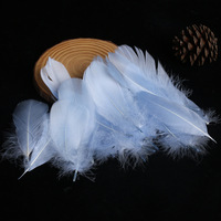 Plume d'oie naturelle pour artisanat artistique bricolage stylo aile coiffure Costume chapeau accessoire de cheveux carnaval fête mariage maison décor de noël