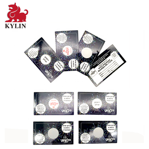Holográfico plata rayar etiqueta tarjetas diseñado para crear su propio cero-Tarjetas de rifas ¿juegos, etc? - Product Image 2