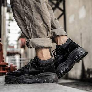 Venta al por Mayor de Botas de Tobillo Deportivas Retro Británicas Nuevas para Hombre, Forro de Malla de Cuero de Alta Calidad, Zapatos Cómodos de Moda - Product Image 1