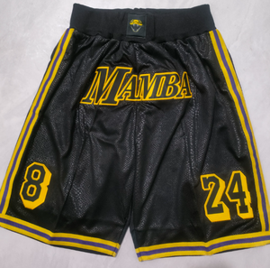 Pantalones cortos de baloncesto <span class=keywords><strong>Mamba</strong></span> Snake con bordado superior al por mayor de Los Ángeles América-Bolsillos transpirables de secado rápido de verano - Product Image 2