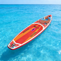 Planche de paddle gonflable unique et durable à motif Koi, technique Drop Stitch, en promotion, pour sports nautiques, vente en gros directe usine