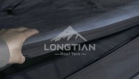 Tente de toit rigide ABS avec armature diagonale, toile 280G 420D, plancher étendu, 4 saisons, 2-3 personnes, OEM 4x4