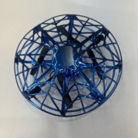 Mini Dron de 4 Ejes con Sensor Infrarrojo, Control Remoto con Gota de Agua y Cable USB, Azul