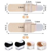 Séparateur d'orteils en gel de silicone souple, confortable et réglable, orthèse correctrice pour hallux valgus et orteils superposés, pour hommes et femmes