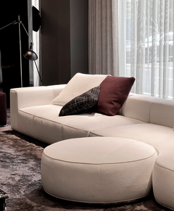 طقم أريكة داخلي فاخر وعصري عالي الجودة بإطار خشبي وحشوة إسفنجية، أثاث لغرفة المعيشة - Product Image 3