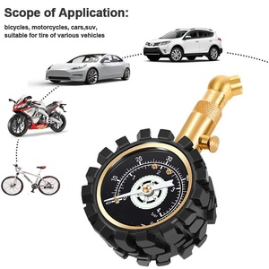 Xe đạp động cơ xe nhiệm vụ nặng nề quay số lốp chuyên nghiệp cơ khí Bourdon lốp Đo mét đo áp suất với quy mô lớn rõ ràng - Product Image 5