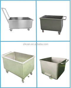 304 Roestvrijstalen Emmer 200l Hopper Trolley - Product Image 3