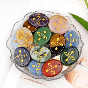 8cm tinh thể tự nhiên Giấc Mơ thạch anh tím Obsidian mặt dây chuyền bán quý đá khắc cho Chánh Niệm Thiền phong thủy tự làm đồ trang sức - Product Image 4