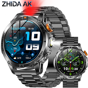 <span class=keywords><strong>Smartwatch</strong></span> Sportivo da Uomo AK93, Tracker Fitness per Esterni <span class=keywords><strong>con</strong></span> Batteria da 1000mAh, Monitoraggio Frequenza Cardiaca, Impermeabile IP68, Funzione Chiamata BT - Product Image 1