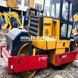 Rouleau compresseur Dynapac d'occasion 7 tonnes CC211 Mini rouleau compresseur compacteur vibrant d'occasion à vendre - Product Image 4