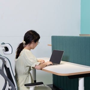 Customize Modern Height Adjustable Workstation <b>Table</b> Wooden Sit Stand Electric Standing Workstation <b>Desk</b> - Product Image 5