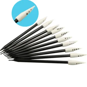 Spiral Sharp Head Cleanroom Foam Swab Black Handle Replace TX752