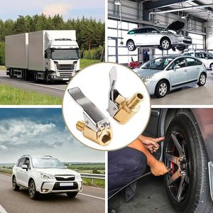 Brass Tire Inflator <b>Clamps</b> With <b>Quick</b> Connect Valve For Compact Car Motorcycle Fast Inflate British Thread Copper Material - Product Image 4