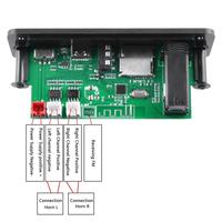 Module décodeur amplificateur MP3 2*3W avec radio FM sans fil, lecteur USB/TF et prise microphone AUX