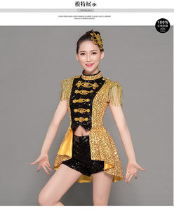 <span class=keywords><strong>ชุด</strong></span>แสดงเต้นแจ๊สแบบใหม่ ผ้าไหม/ผ้าฝ้าย ประดับเลื่อม สำหรับการแสดงกลางคืน ผู้ใหญ่ <span class=keywords><strong>ชุด</strong></span>เต้น<span class=keywords><strong>กลอง</strong></span> แต่งพู่หางนกนางแอ่น - Product Image 6