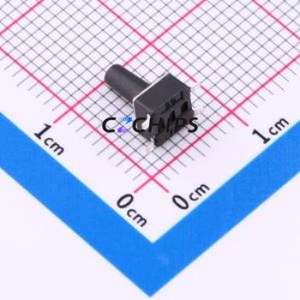 TS010-TBW1EH8.0 Tactile Switch SMD-4P,4.5x4.5mm Switch Single Pole Single Throw Round Button 1.8N Vertical Mount - Product Image 2