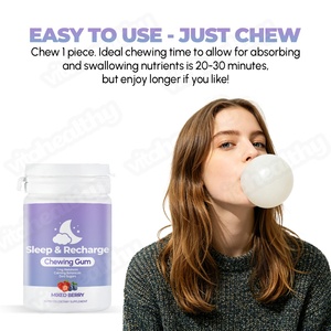 Vitahealthy OEM/ODM Marque Privée Chewing-gum <span class=keywords><strong>Sommeil</strong></span> & Recharge Formule Zéro Sucre avec Mélatonine <span class=keywords><strong>pour</strong></span> Améliorer la Qualité du <span class=keywords><strong>Sommeil</strong></span> - Product Image 5
