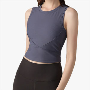 Chaleco Deportivo de Yoga Acanalado, Acolchado, Elástico, Suave, con Soporte, Antigolpes, para Correr, Fitness, para Mujer - Product Image 4