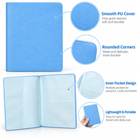 Étui Porte-Passeport en Cuir PU Souple avec Poche Intérieure Transparente et Emplacement pour Carte d'Embarquement – Idéal pour les Voyages et Vacances – Couleurs Personnalisables – Vente en Gros OEM