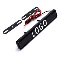 Signal Lumineux Clignotant d'Urgence Décoratif LED 12V pour Emblème de Calandre de Voiture, Mini Lampe Flash Stroboscopique pour Feux de Jour